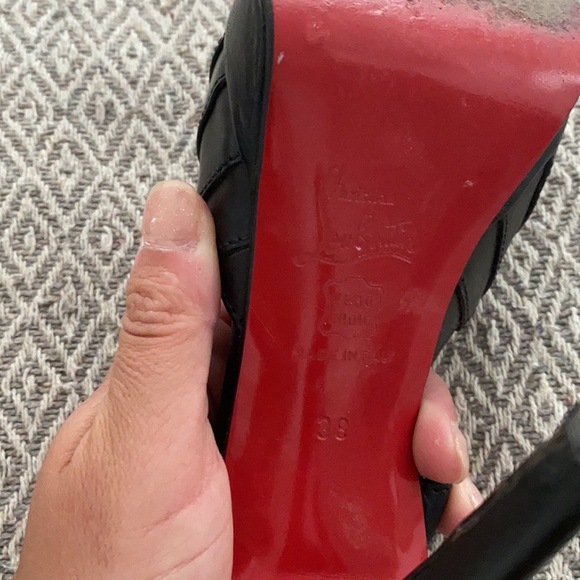 RARE Louboutin CITY GIRL black 38 - Picture 6 of 9